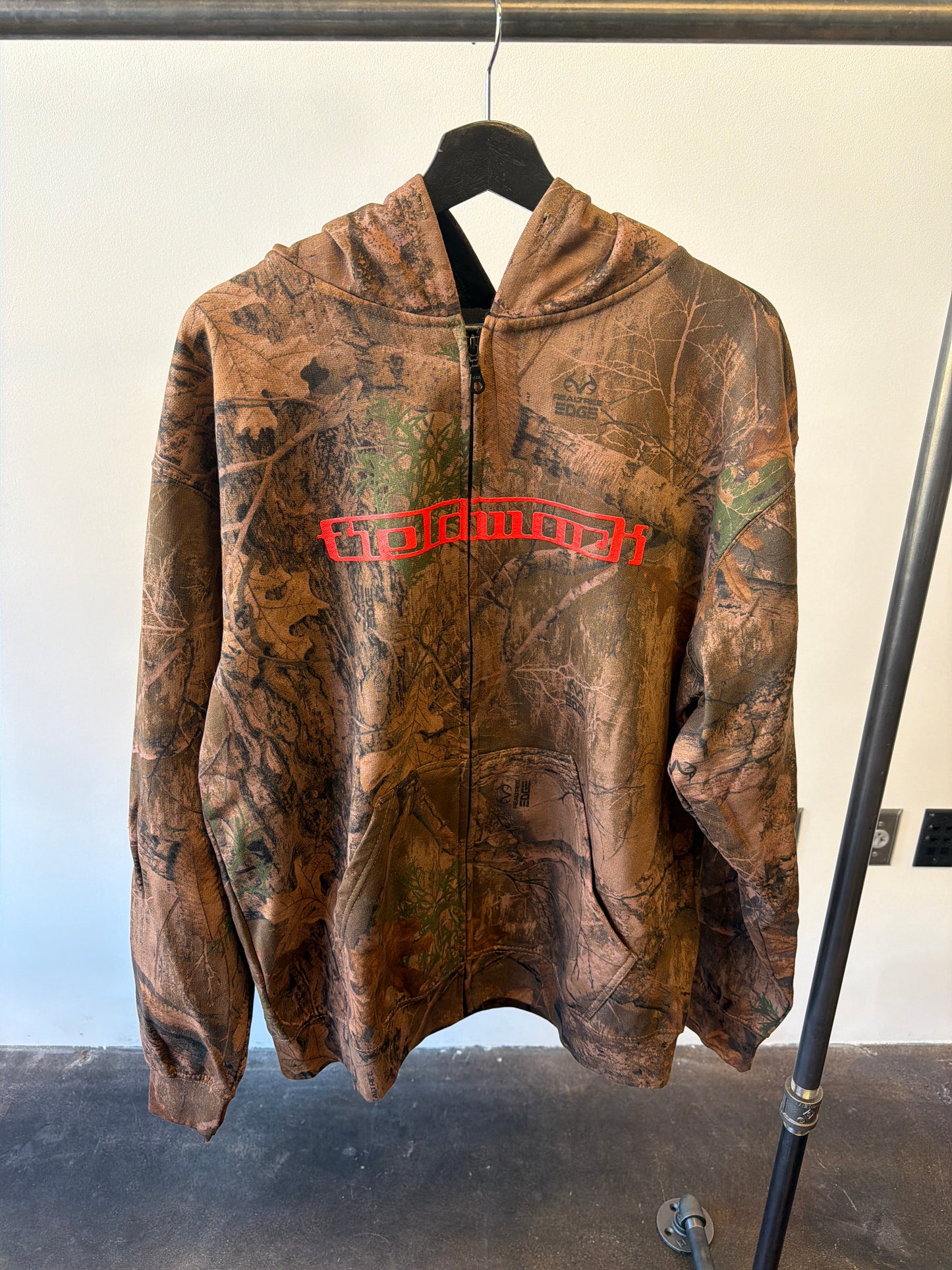 TOOL ZIP HOODIE - REALTREE OVERDYED BROWN (LARGE)