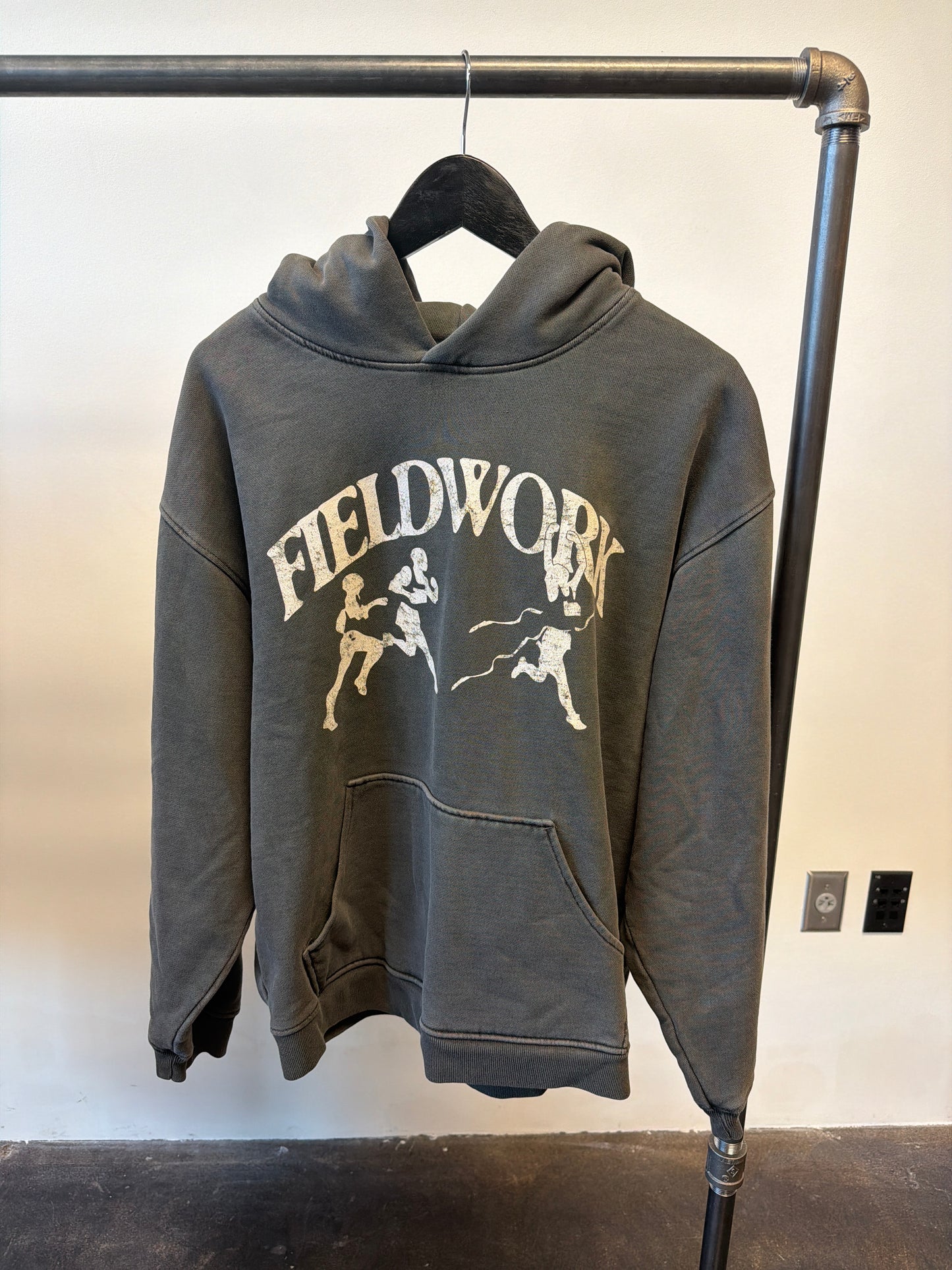 WORK TOGETHER HOODIE - VINTAGE WASH (LARGE)