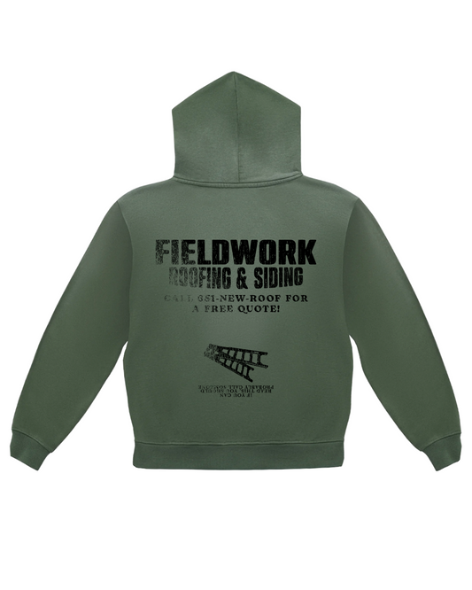 ROOFING & SIDING HOODIE (VINTAGE GREEN)
