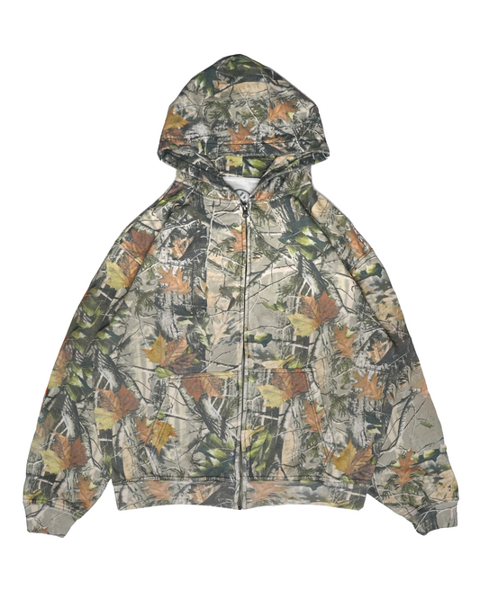 FIELDWORK BLANK CAMO ZIP HOODIE