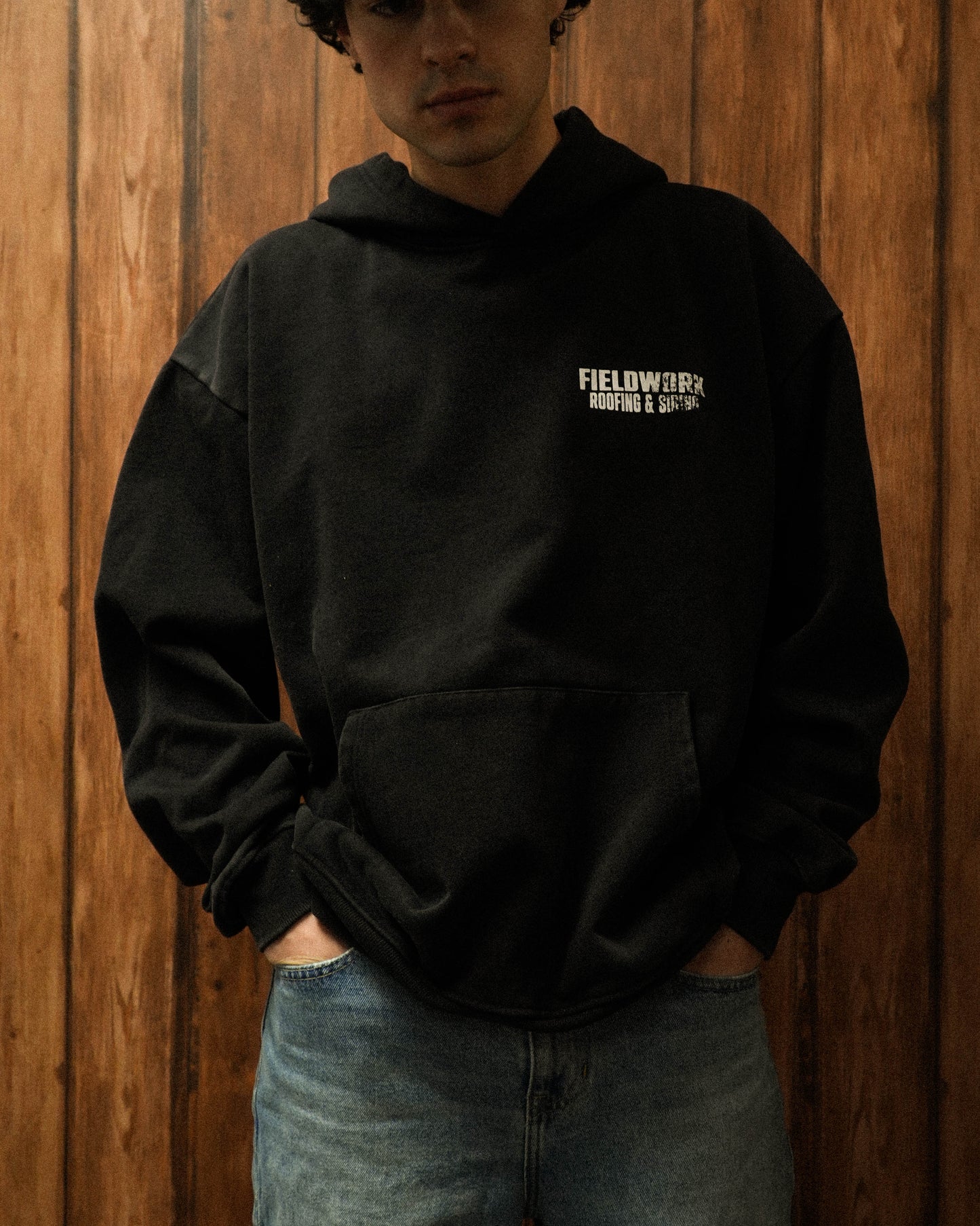 ROOFING & SIDING HOODIE (VINTAGE BLACK)
