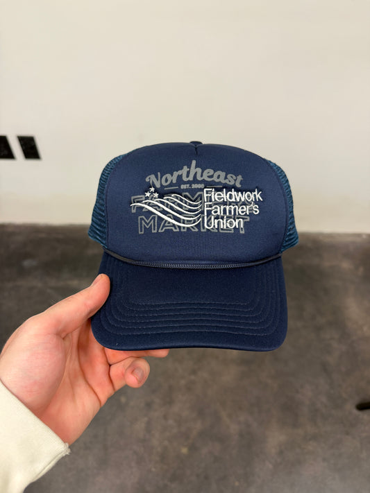 FIELDWORK FARMER'S UNION EMBROIDERED TRUCKER