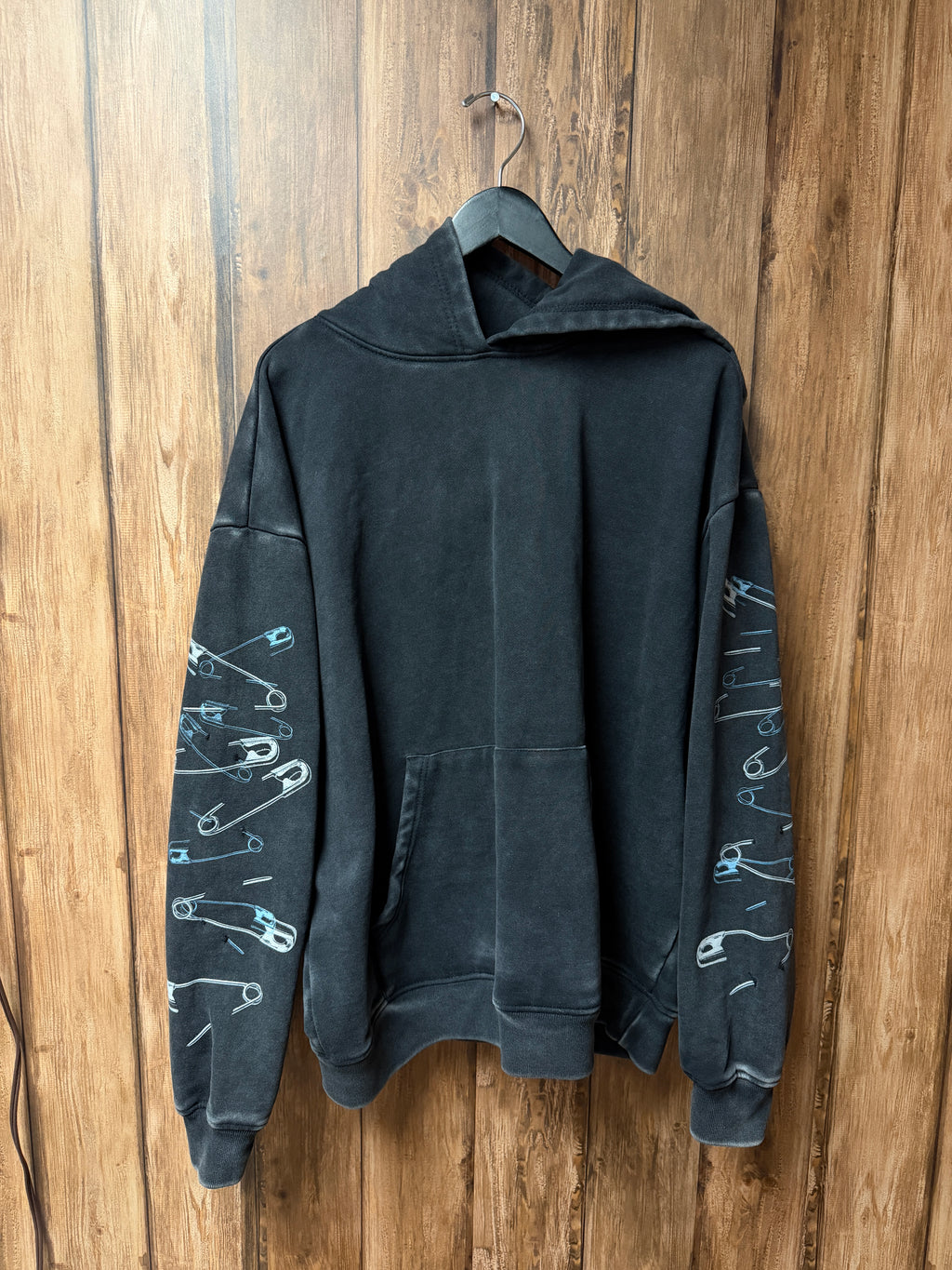 SAFETY PIN HOODIE SAMPLE - SIZE LARGE