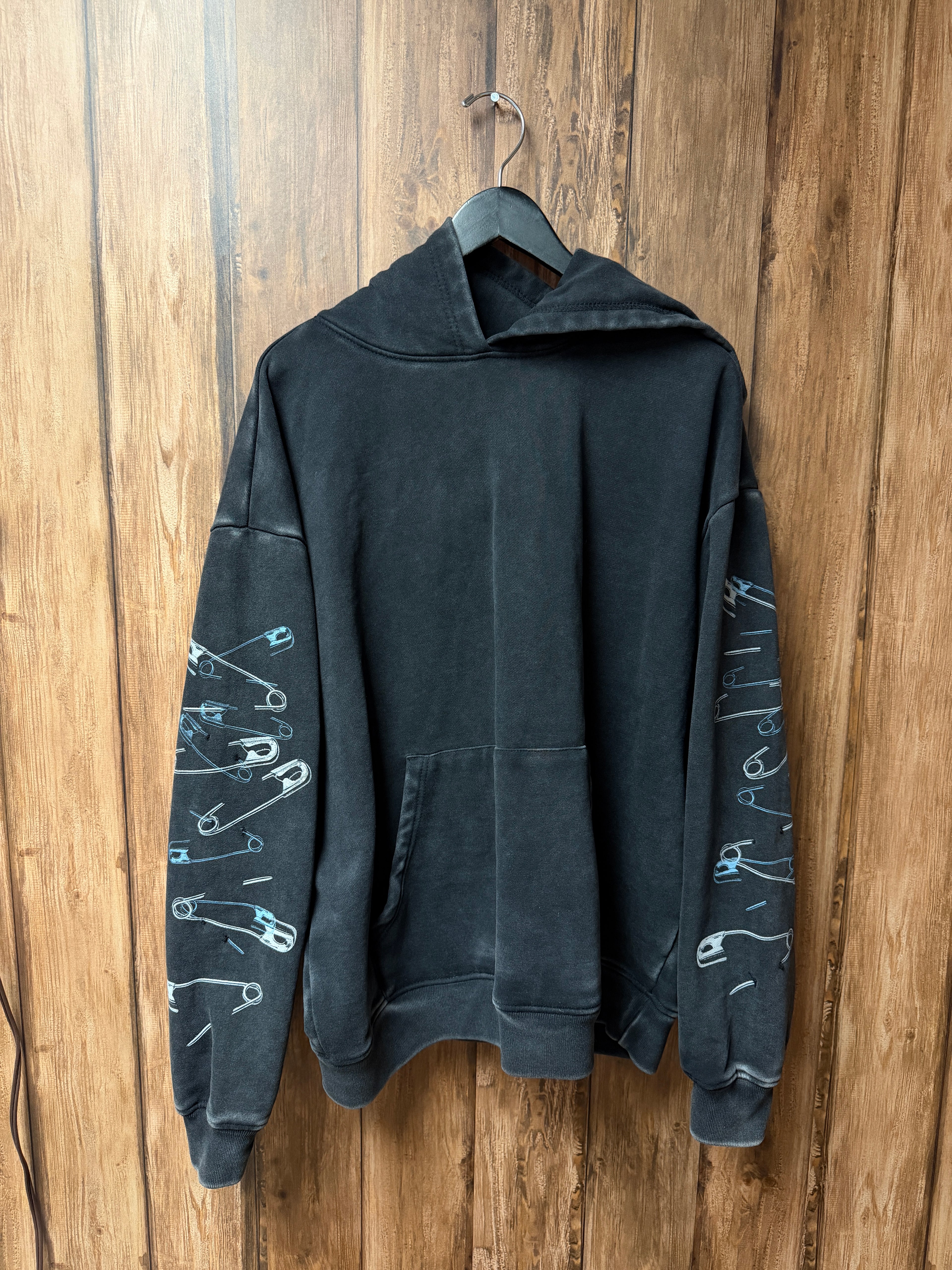 SAFETY PIN HOODIE SAMPLE - SIZE LARGE