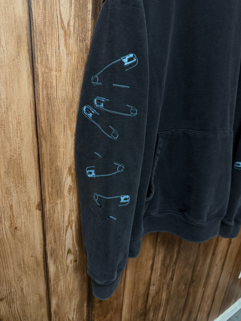SAFETY PIN HOODIE SAMPLE  2 - SIZE LARGE