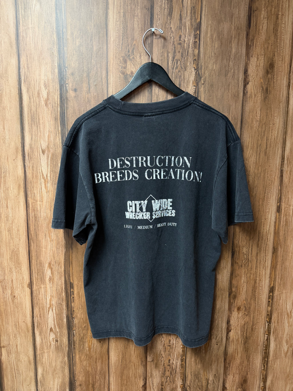 DESTRUCTION CROPPED TEE - SIZE MEDIUM