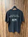 DESTRUCTION CROPPED TEE - SIZE MEDIUM