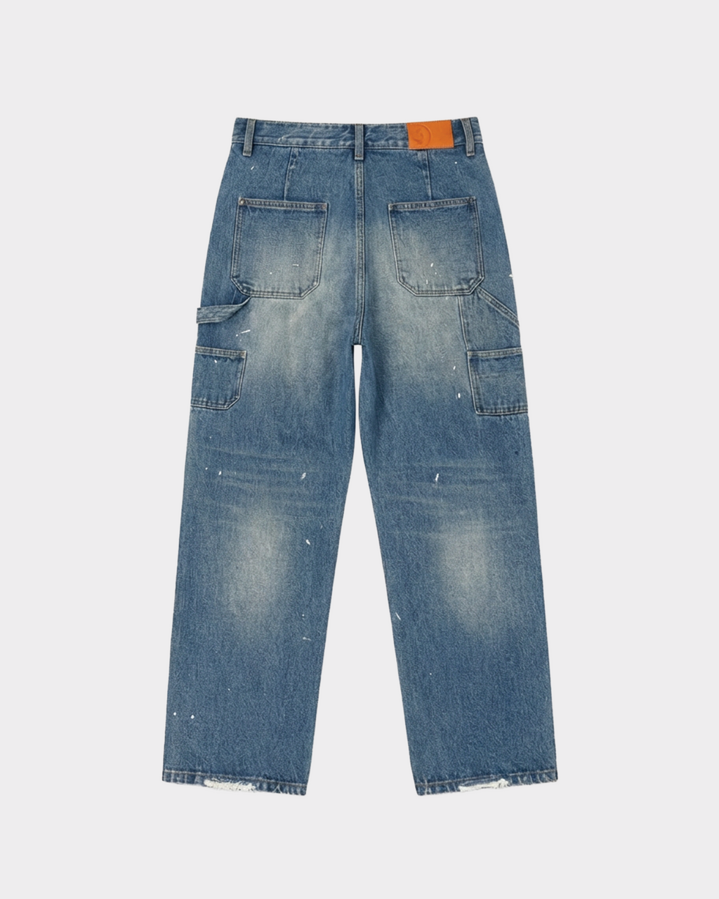 PAINT SPLATTER DOUBLE KNEE DENIM