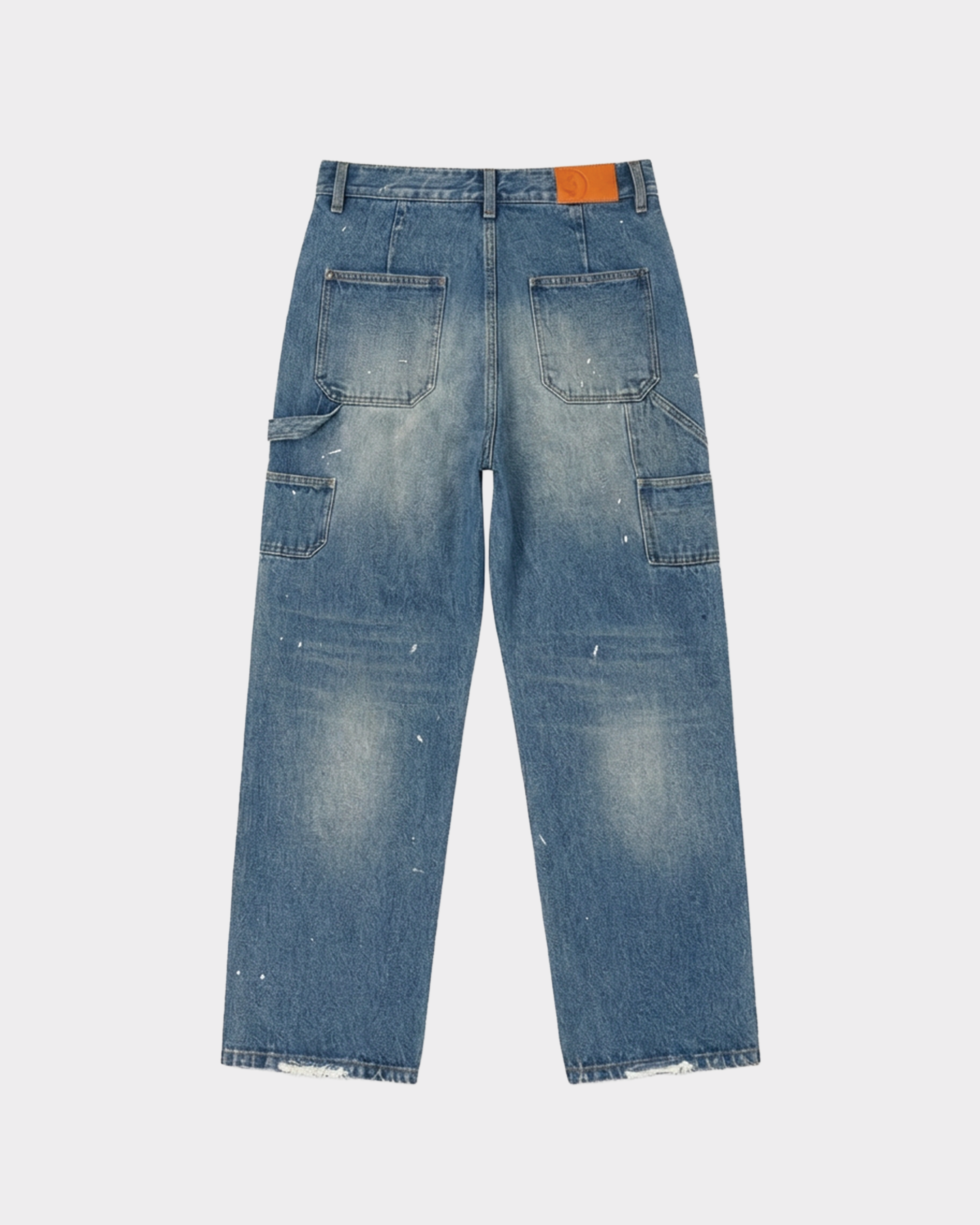 PAINT SPLATTER DOUBLE KNEE DENIM