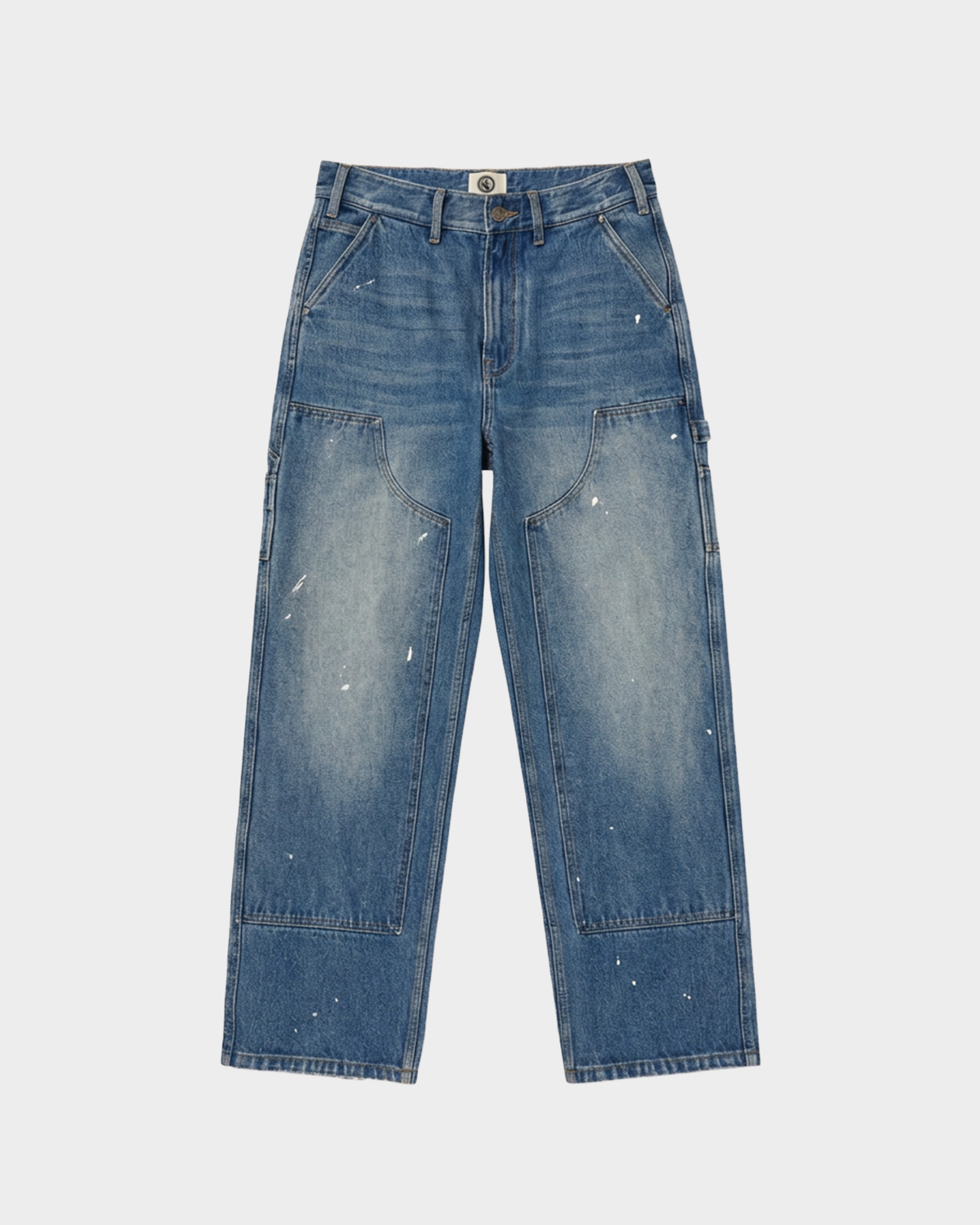PAINT SPLATTER DOUBLE KNEE DENIM