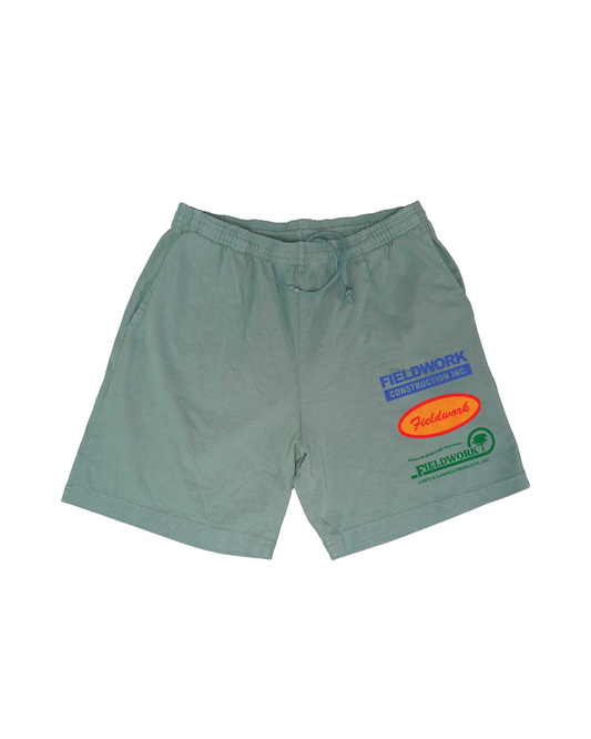 TRI-LOGO SHORTS (SAGE)